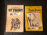 Two vintage Bill Mauldin World War II paperback books