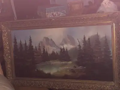 Great condition! Lovely gold frame! Please call or text 226 338 7639.