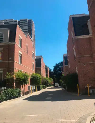 Available from September, furnished 2 Bedroom single level stacked Townhouse in a safe central downt...