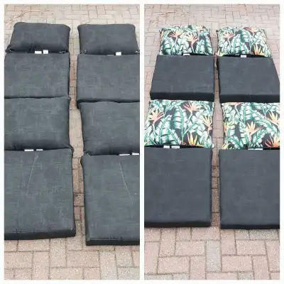 New Set of 4 Reversible Patio Cushions, View more