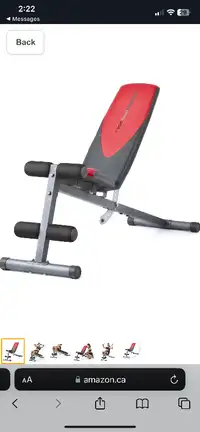 Selling Weider Incline Weight Bench, Black, 40L x 18.25W x 53.5H