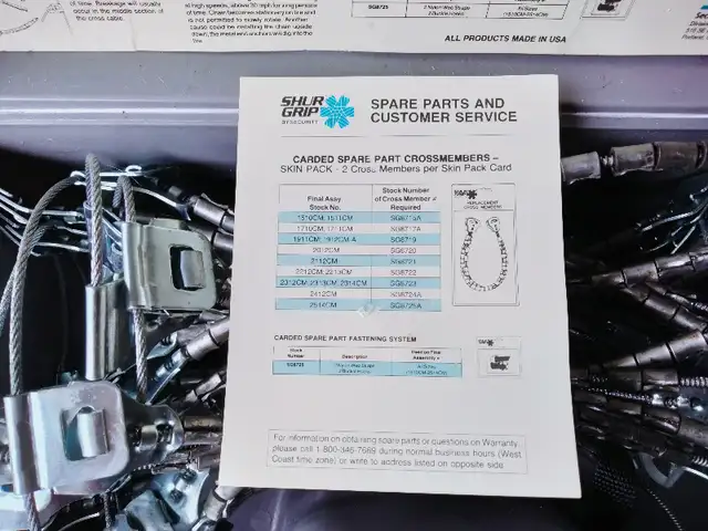 Premium Cable Chain for Tires (SHUR Grip). Made in USA. in Tires & Rims in Oakville / Halton Region - Image 5