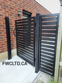 Fences, gates, driveway gates, railings, install, fabrication