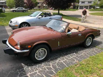 1976 Triumph Spitfire. Appraised at $11,000. Needs a little TLC, but it runs well. New used transmis...