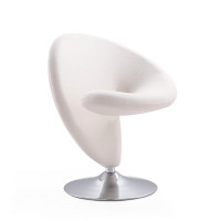 ArtDeco Herkimer Wool Swivel Lounge Chair