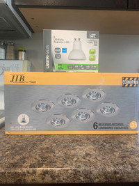 NEW SIX PACK OF 3” RECESSED LIGHT FIXTURES 
