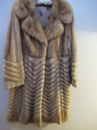 Real mink fur coat