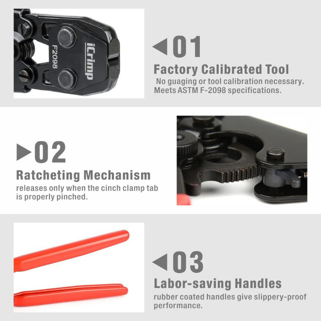 IWISS PEX Clamp Tool for Attaching 3/8" to 1" Stainless Steel Ho in Hand Tools in City of Toronto - Image 4