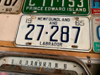 Antique license plates