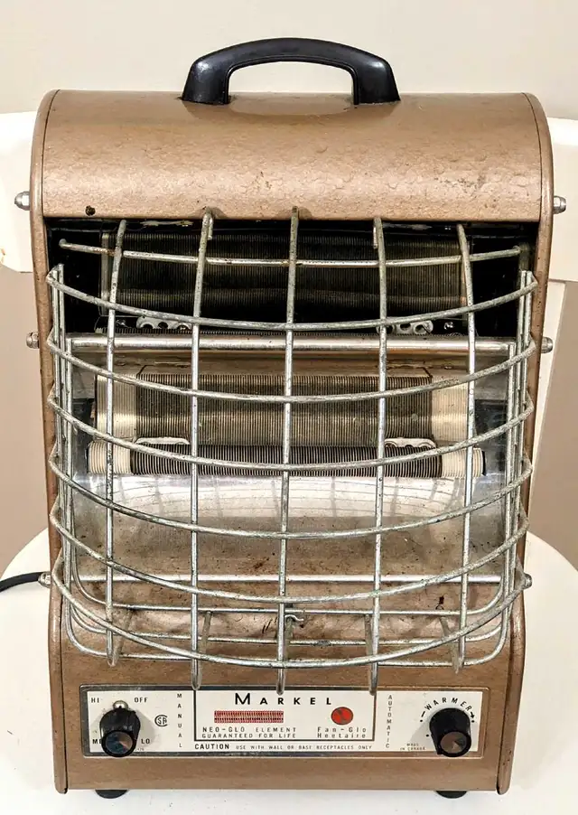 Heater Vintage Markel Neo-Glo Radiant Fan-Glo in Heaters, Humidifiers & Dehumidifiers in Norfolk County - Image 9