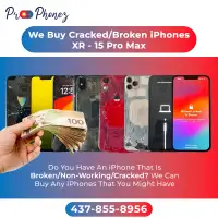 We Buy Cracked/Broken But Working Phones & Pay Cash On Spot