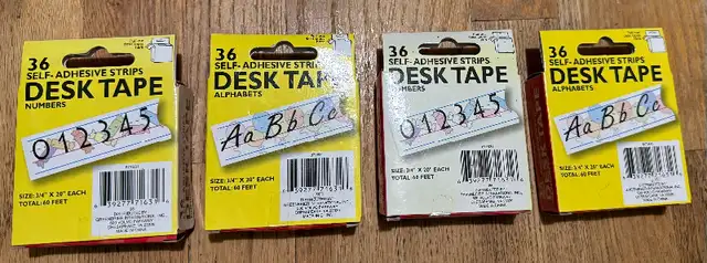 Teaching Tree Alphabet/Numbers Desk Tape Learning Aids in Toys & Games in Victoria - Image 3