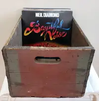 Old Wood Product Box  / Crate For Your Records