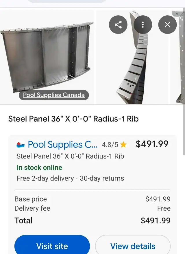 galvanized pool replacement panels in Hot Tubs & Pools in Pembroke - Image 4