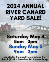 2024 River Canard Community Yard Sale!