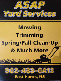 ASAP yard services ,mowing & Trimming