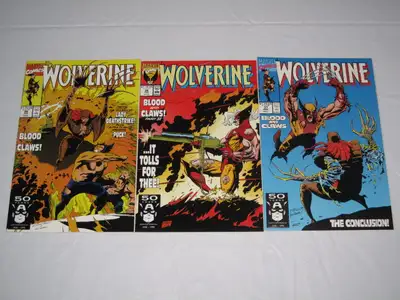 Wolverine#'s 35,36 & 37 Lady Deathstrike! Puck! comic book
