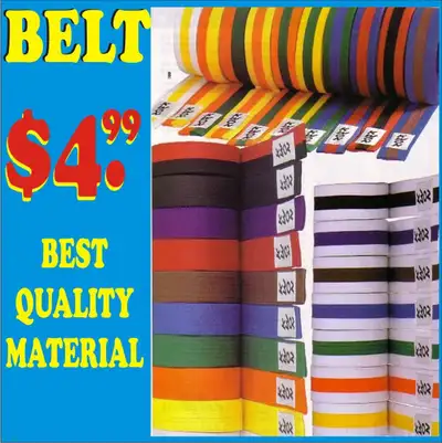 Karate  Belts Wholesale & Retail All  (416)303-5747 ) $4, View more