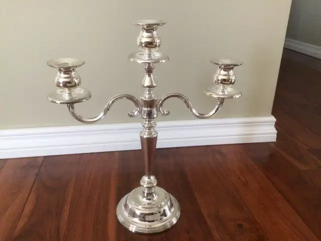 3 Head Silverplated Candelabrum62863739256321121