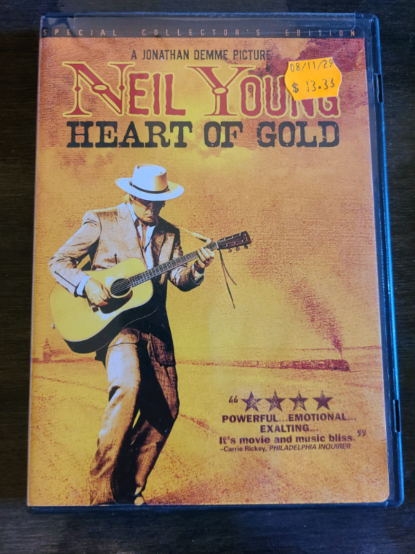 Neil Young: Heart of Gold DVD for sale  