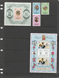 Charles &amp; Diana royal wedding stamps from 44 countries