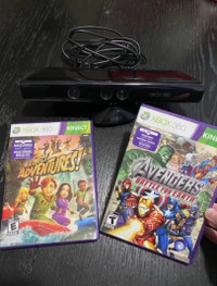 Kinect Xbox 360 + Kinect Adventures! + Avengers Battle for Earth