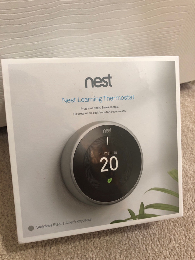 New - Nest Learning Thermostat- Stainless Steel in Other in City of Toronto