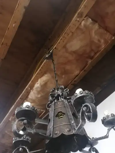 Vintage Cast Iron ,Wrought Iron,& 4 Arm Light, View more