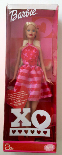 Mattel Xo Valentine Barbie Doll 2002 - New in box Dolls