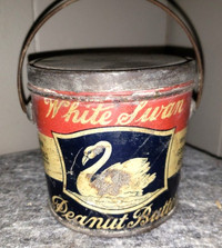 White Swan Peanut butter tin
