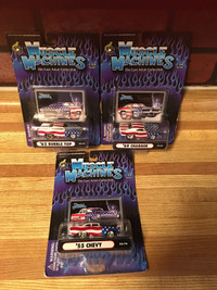 COLLECTABLE DIE CAST-1:64 MUSCLE MACHINES-$30.00 EACH