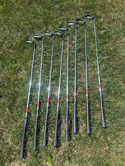 Taylor Made Golf Irons 8 piece set . A few irons require a new grip . Offer with in reason will be a...