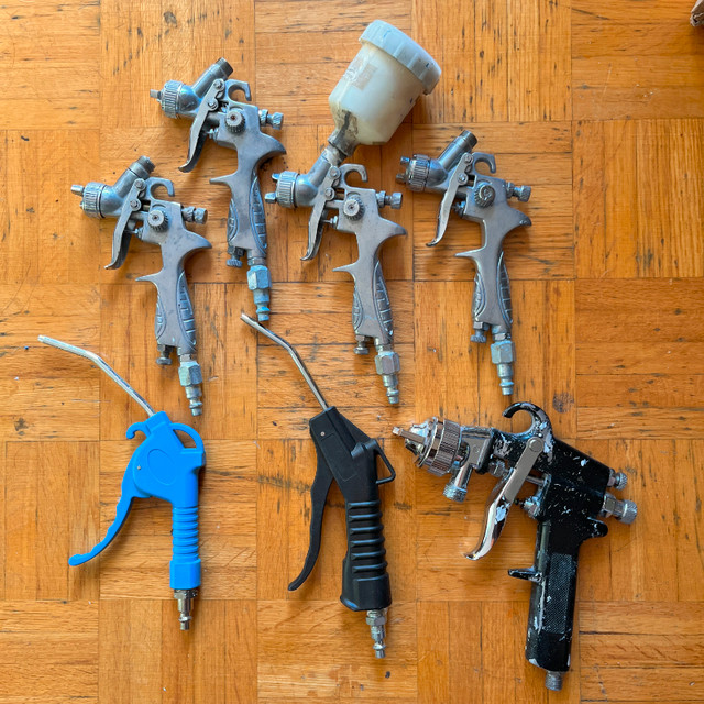 5 Air Spray Guns and 2 Air Blow Guns, Unbranded in Power Tools in City of Toronto