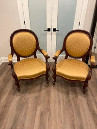 Pair of French Inspired Armchairs (Louis XV)