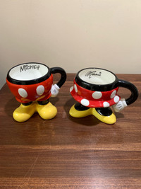 Disney Parks Mickey & Minnie Torso Mugs