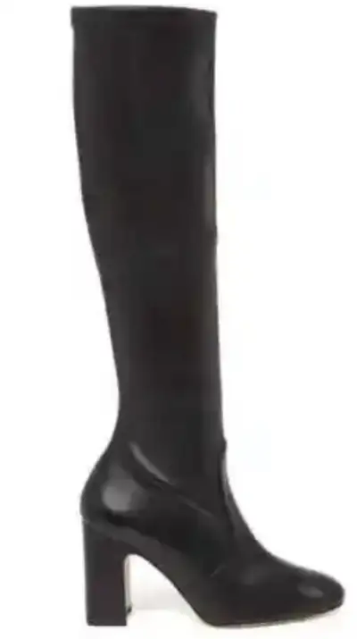 Stuart Weitzman MILLA Black Stretch Leather Tall Boots 8.5M, View more
