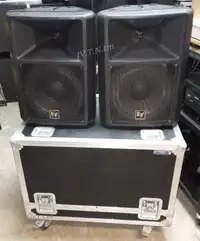 Pair Electro-Voice SX200 Speakers with Road Case