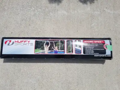 Huffy Sports Hydro Spike Above Ground 30' Net Pool Volleyball Set. NEW, in the original box, never u...