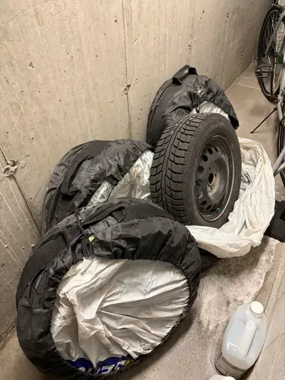 I'm selling a set of four used BFGoodrich winter tires, size 185/65R14, mounted on steel rims. These...