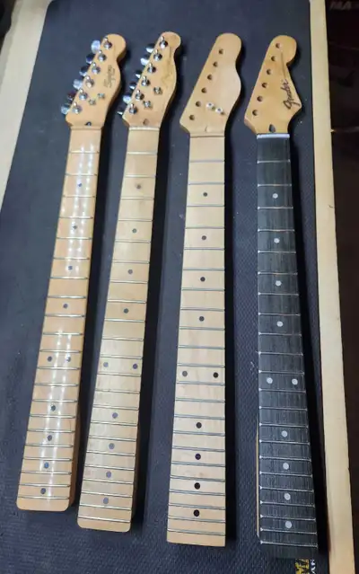I went kinda crazy buying necks that I don't really need. Here are 2 Telecaster style necks, and 1 S...