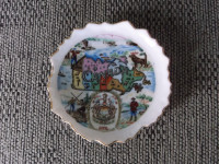 Vintage "Canada" (NO Nunavut on Map!!) Dish & a Miniature Dish