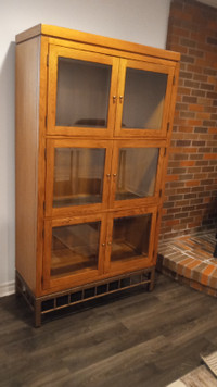 Solid Wood Curio Cabinet