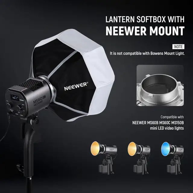 NEEWER 12"/30cm Lantern Softbox with NEEWER Mount63347539775235123