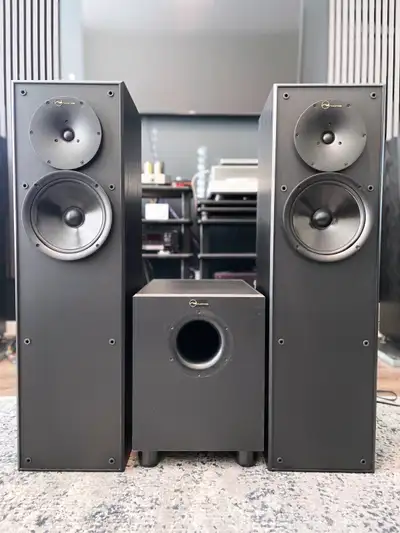 NUANCE tower speakers + subwoofer, View more