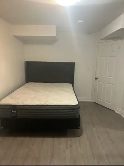 Cozy two bedroom basement apartment available for rent, featuring two bedroom and one bathroom. Incl...