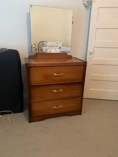 Vintage Solid Wood 3 Drawer Dresser, View more