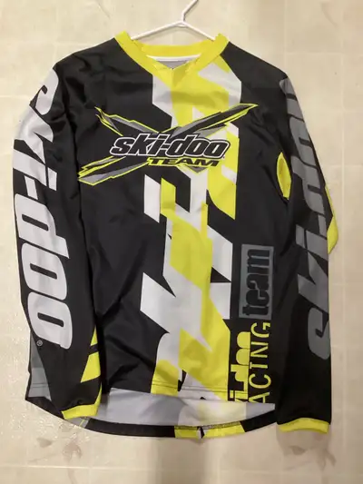 Ski-doo jersey yellow and black. Size Med. Great shape, smoke free and pet free home.