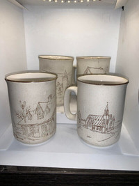 Four Manoir Collection Mugs