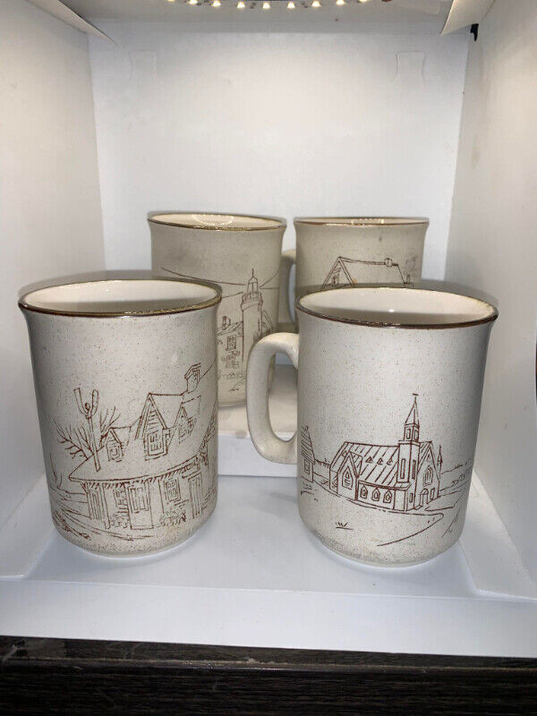 Four Manoir Collection Mugs in Arts & Collectibles in Fredericton