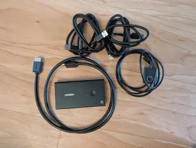 UGREEN 4K@60Hz HDMI KVM Switch 1 Monitor 2 Computers, KVM Switch, View more